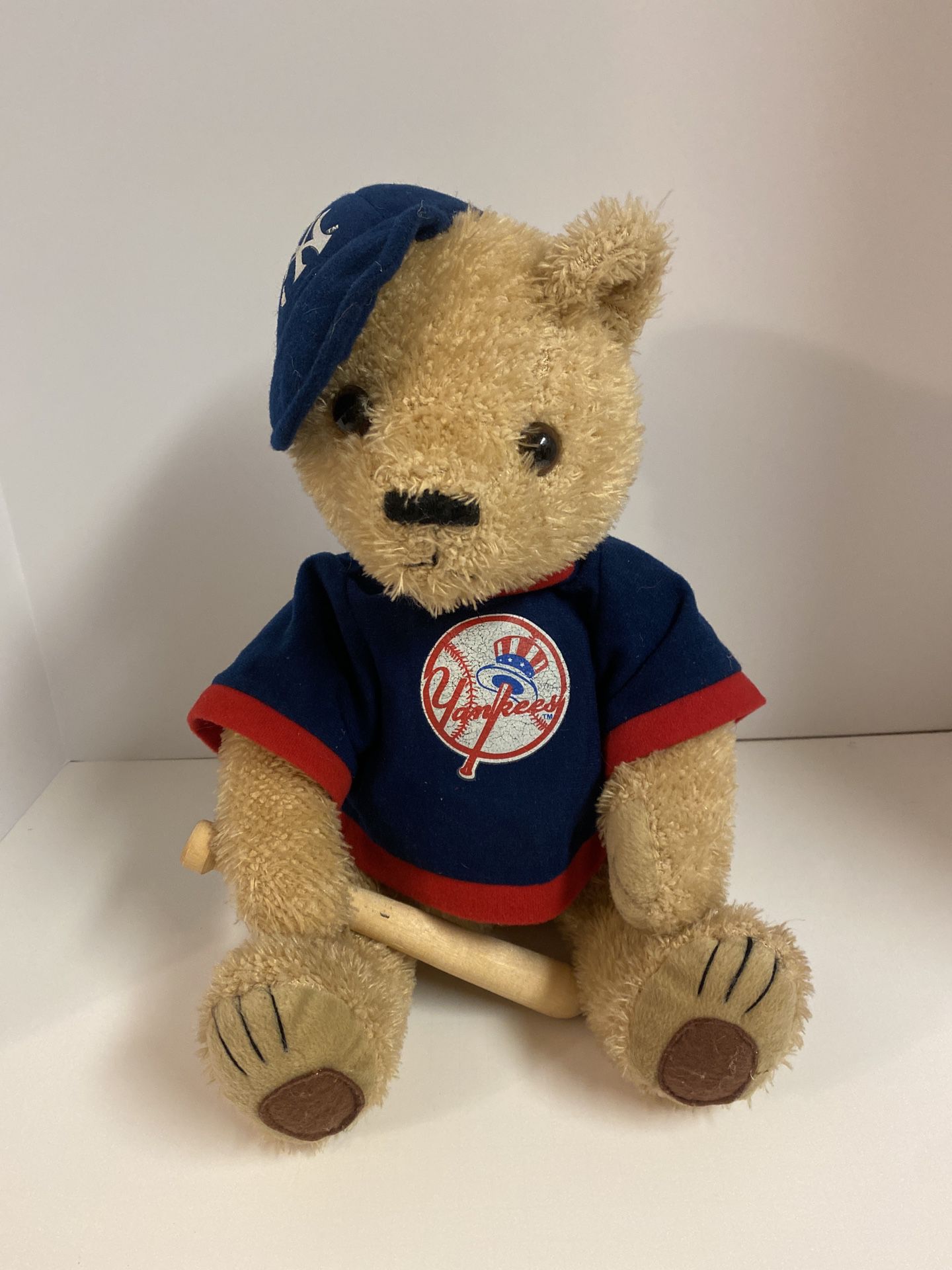 New York Yankees MLB Teddy Bear Plush W/ Bat