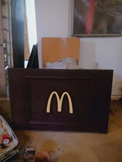 Vintage 24x36 Inch MCDONALDS sign