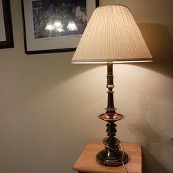Vintage Leviton Brass Lamp 35" 