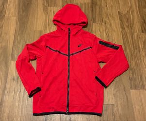 Nike Tech Fleece Full-Zip Hoodie Red