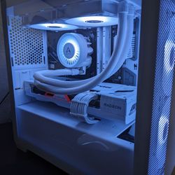 All White AMD Gaming PC