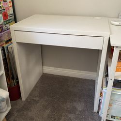 Small White Desk For Sale - With Drawer