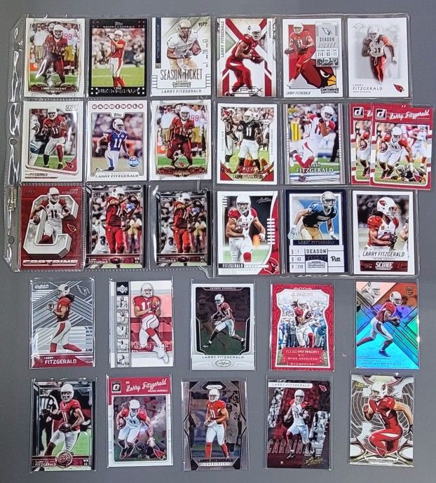 🏈 29 Card (28 Different) HOF* Larry Fitzgerald Cards