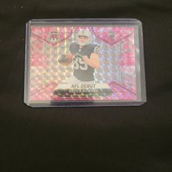 ROOKIE! Brock Bowers Pink Swirl Mosiac