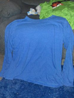 Long Sleeve Blue Shirt