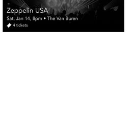 Zeppelin USA 2 Tickets