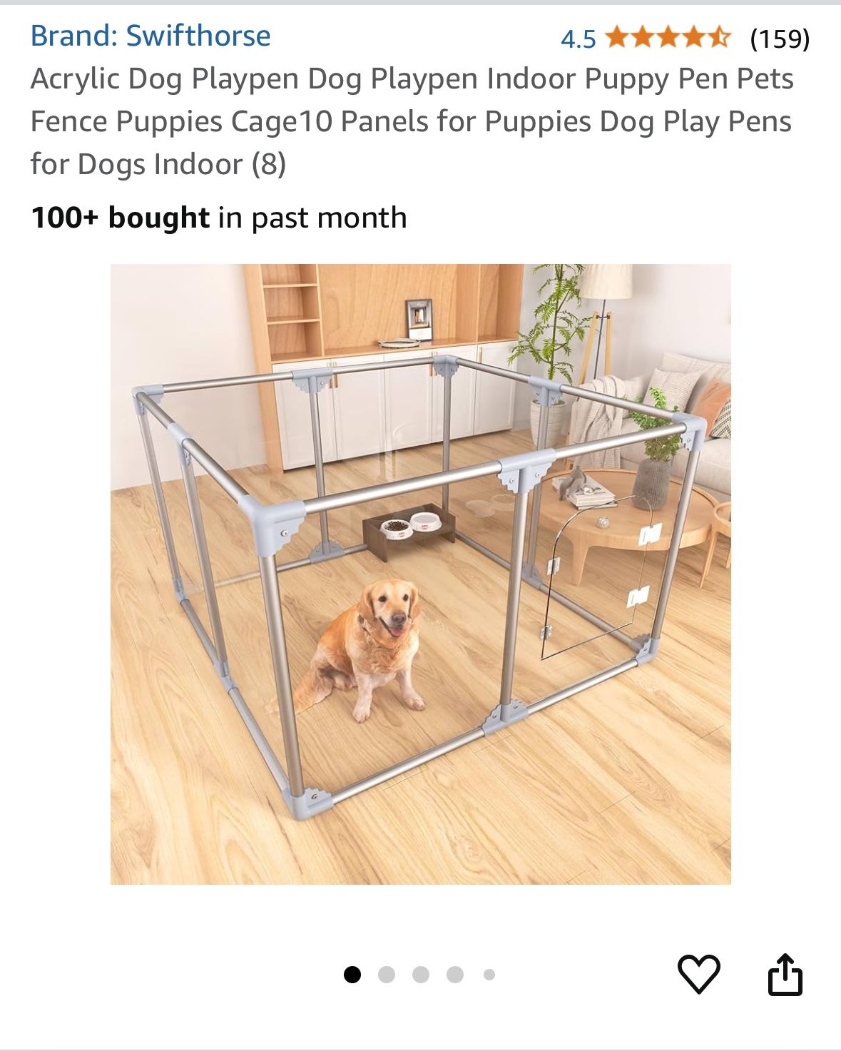 Clear Play Pen Dog Pen