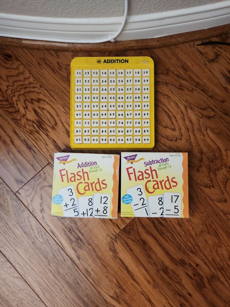 Addition/Subtraction Flash Cards + Adding Machine