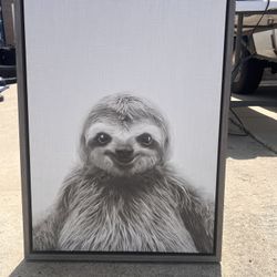 Sloth Canvas Wall Art