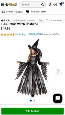 Spirit Witch Costume (Kids M)