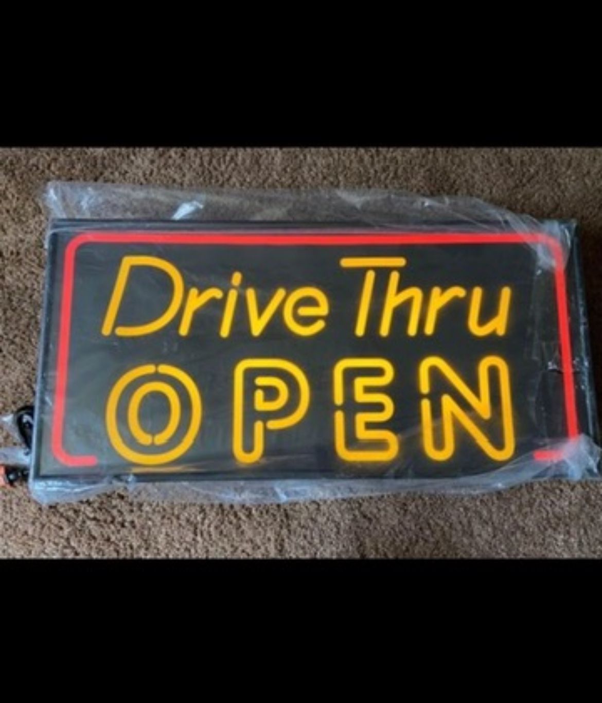 Electric Drive Thru Open Sign