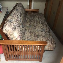 Wooden futon