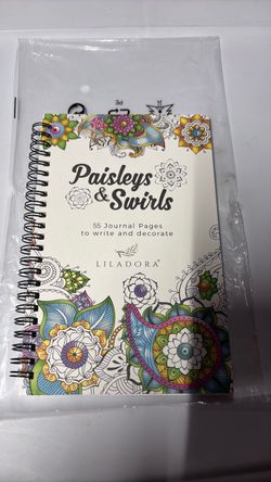 Liladora Paisleys & swirls 55 journal pages to write & decorate