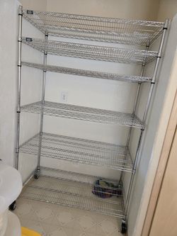 rolling storage shelf