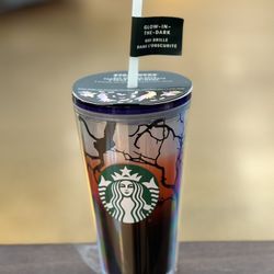 NWT Starbucks Fall 2022 Halloween ‘Raven’s Perch Glow in the Dark’ Tumbler
