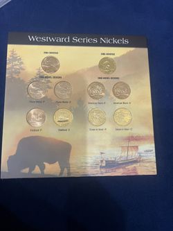 Westward Series Nickels Golden Color (10 pieces)