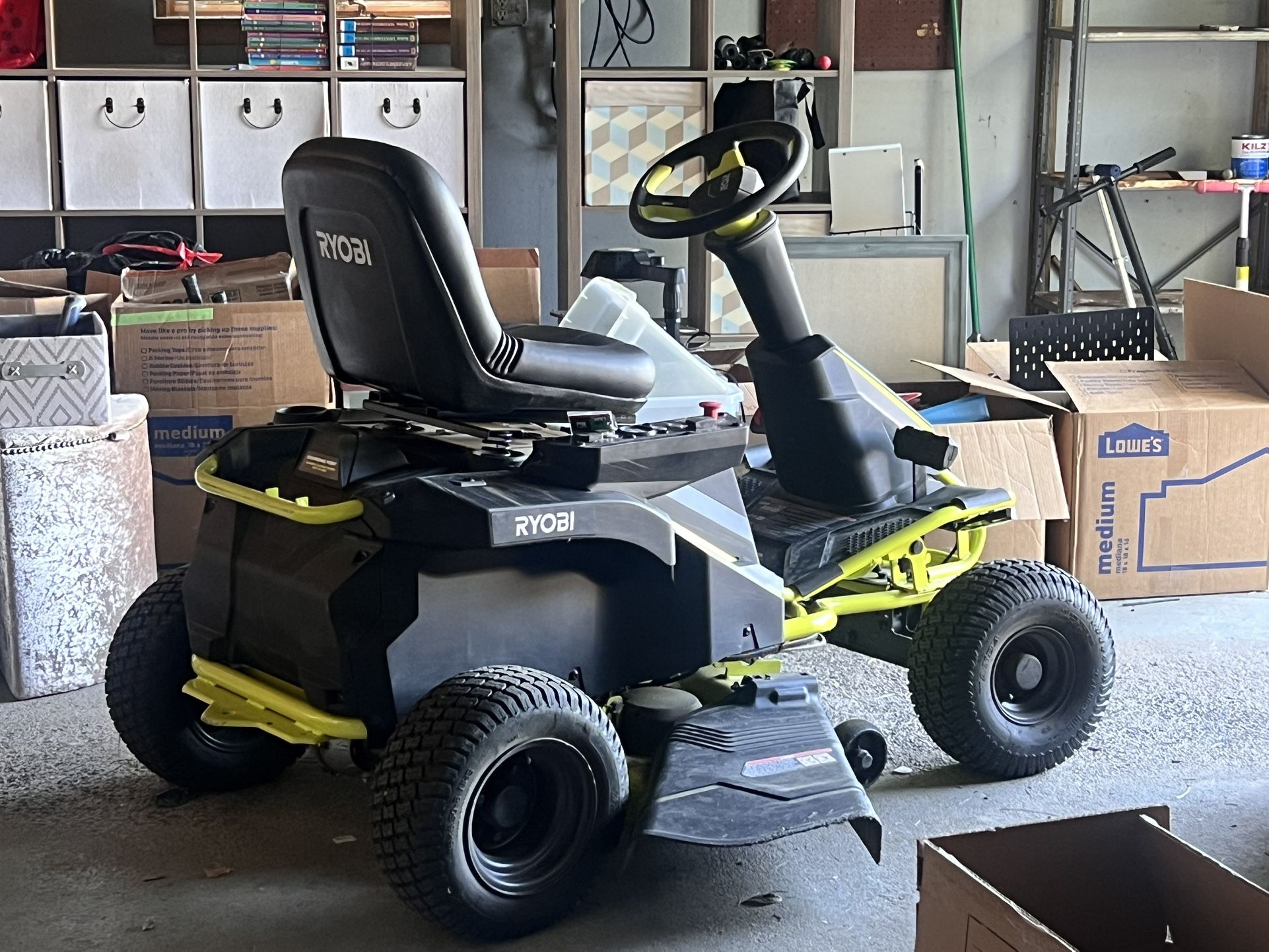 RYOBI Electric Riding Lawn Mower