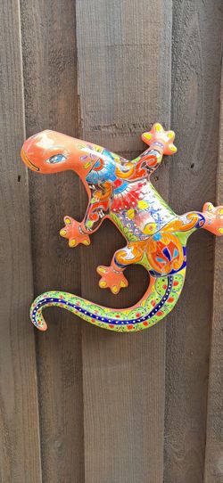 Mexican Talavera Salamanders, Clay Pots, Pottery, Planters.