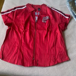 Woman’s 2W Red Mechanic Zip Up
