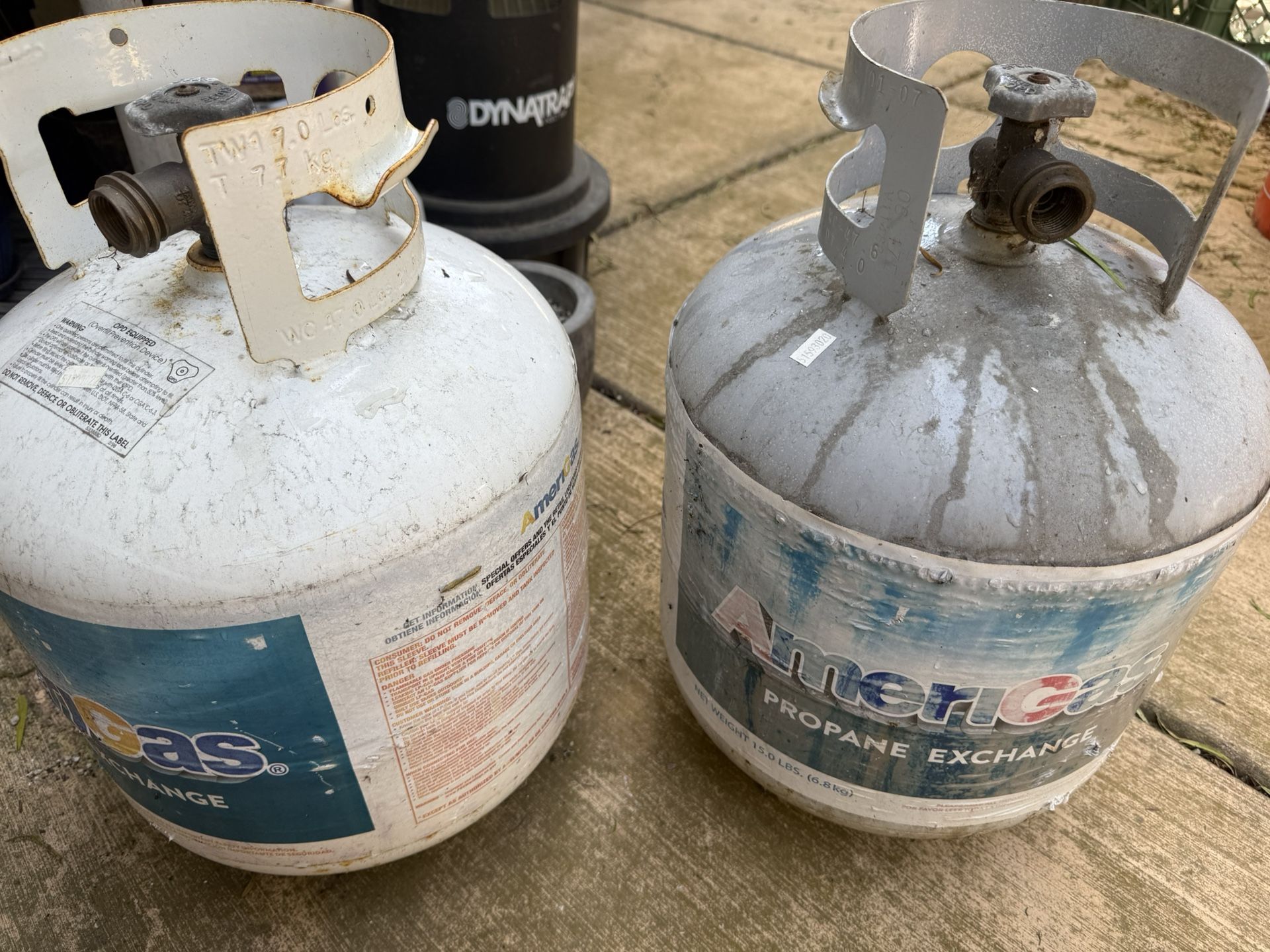 Propane Tanks Partially Full
