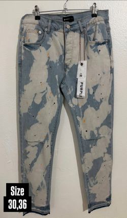 PURPLE BRAND BLEACH PAINT SPLATTER JEANS NEW COLLECTION