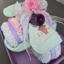 Baby Shower Diaper Tricycle