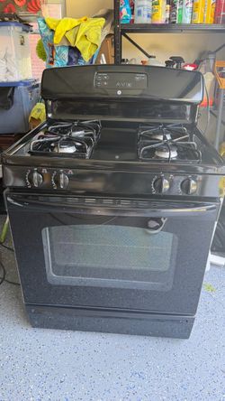 GE Black Gas Range Stove with Oven