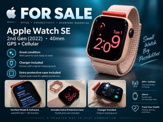 Apple Watch SE 2nd Gen 40mm GPS + Cellular