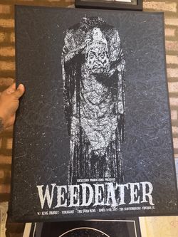 Weedeater 2015 Concert Poster – Subterranean Chicago – King Parrot – Heavy Metal Gig Art
