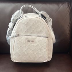 Nine West Sloane ,White ,Medium Size ,Backpack