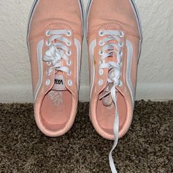 Pinkish/Orange Vans 