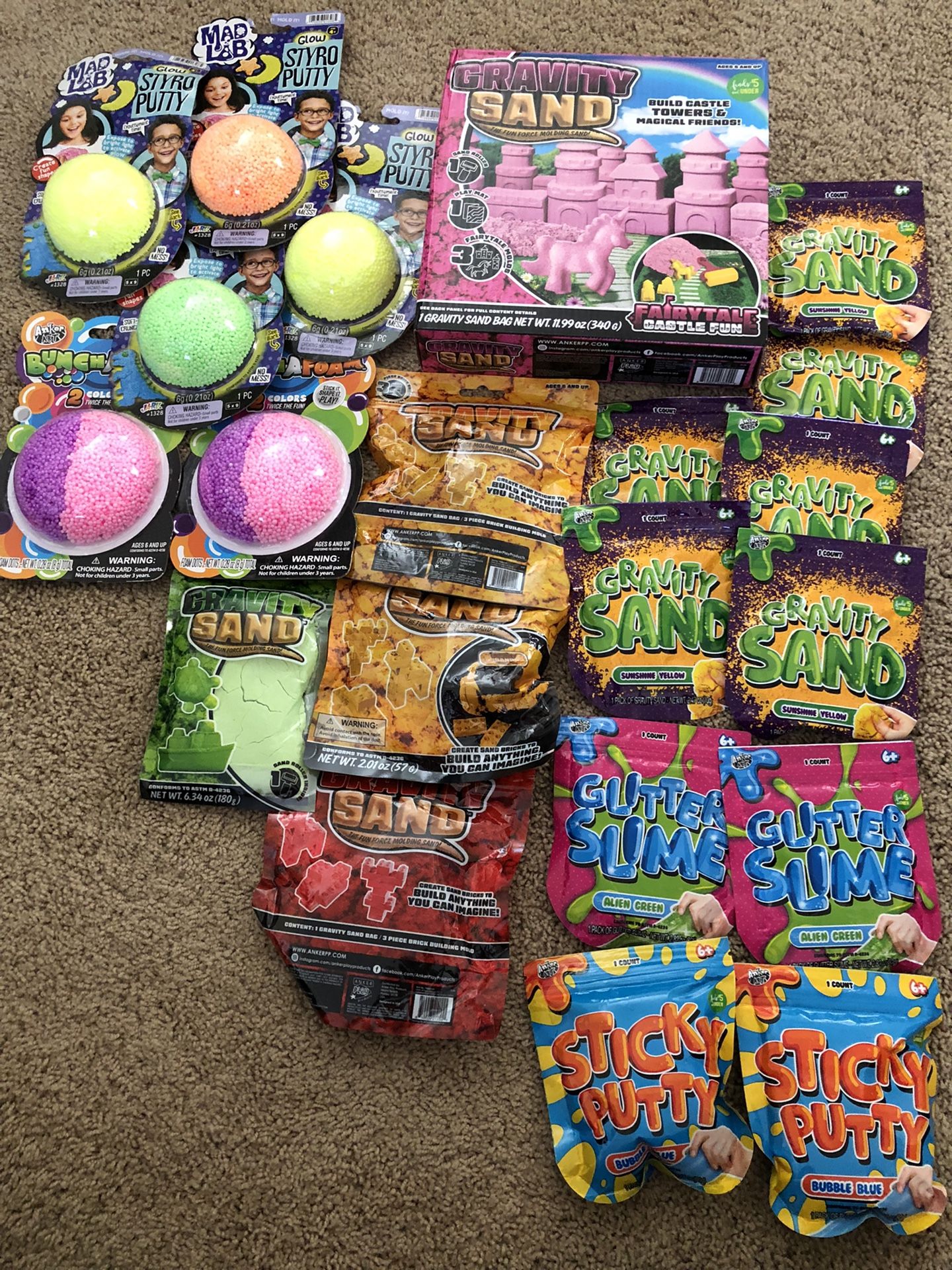 Putty, Slime & Sand.