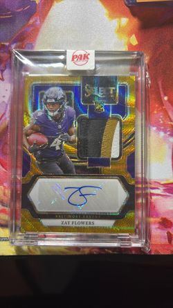 Zay Flowers Panini Select Auto Patch Card