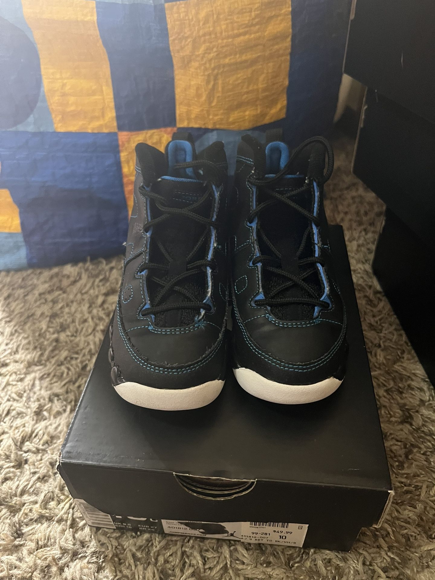 10C Boy Retro Jordan 9 Shoes