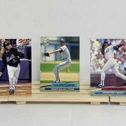 MLB Baseball card lot (5 cards) 1990's Topps upper deck pinnacle random pack