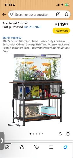40-55 G Fish tank stand