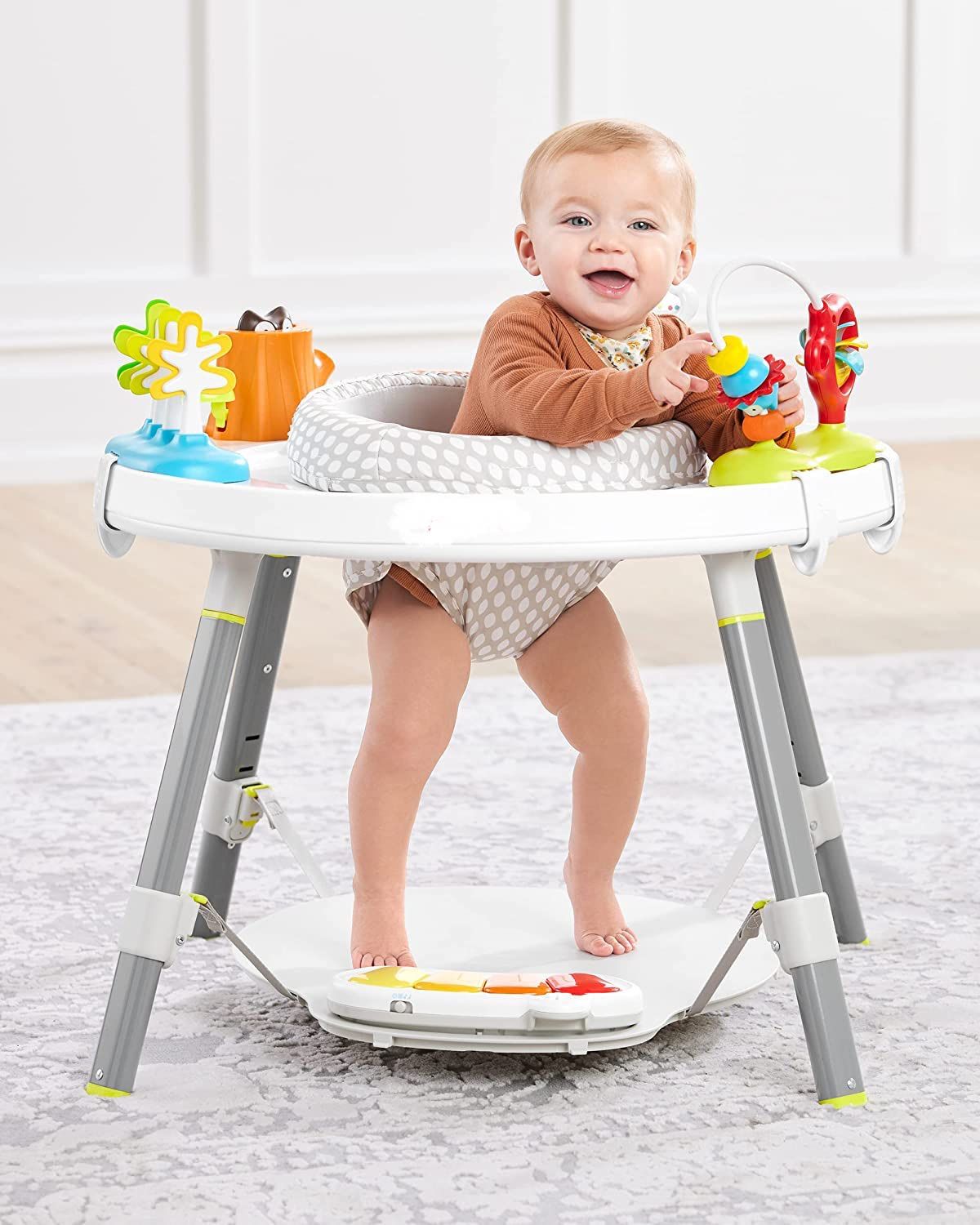 Baby Activity Center: Interactive Play Center with 3-Stage Grow-with-Me Functionality, 4mo+, Explore & More