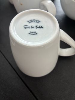 Set 4 Sur La Table Handcrafted Porcelain Mug