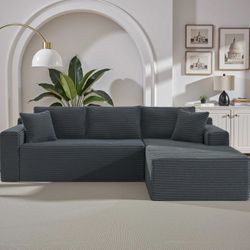 Boneless Gray Couch. 