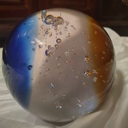VINTAGE MURANO STYLE GLASS ORB 1950'S