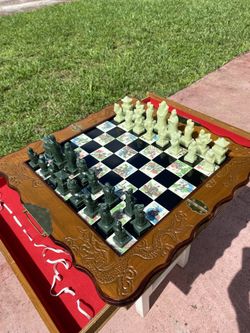 Vintage chess board from China 1940's