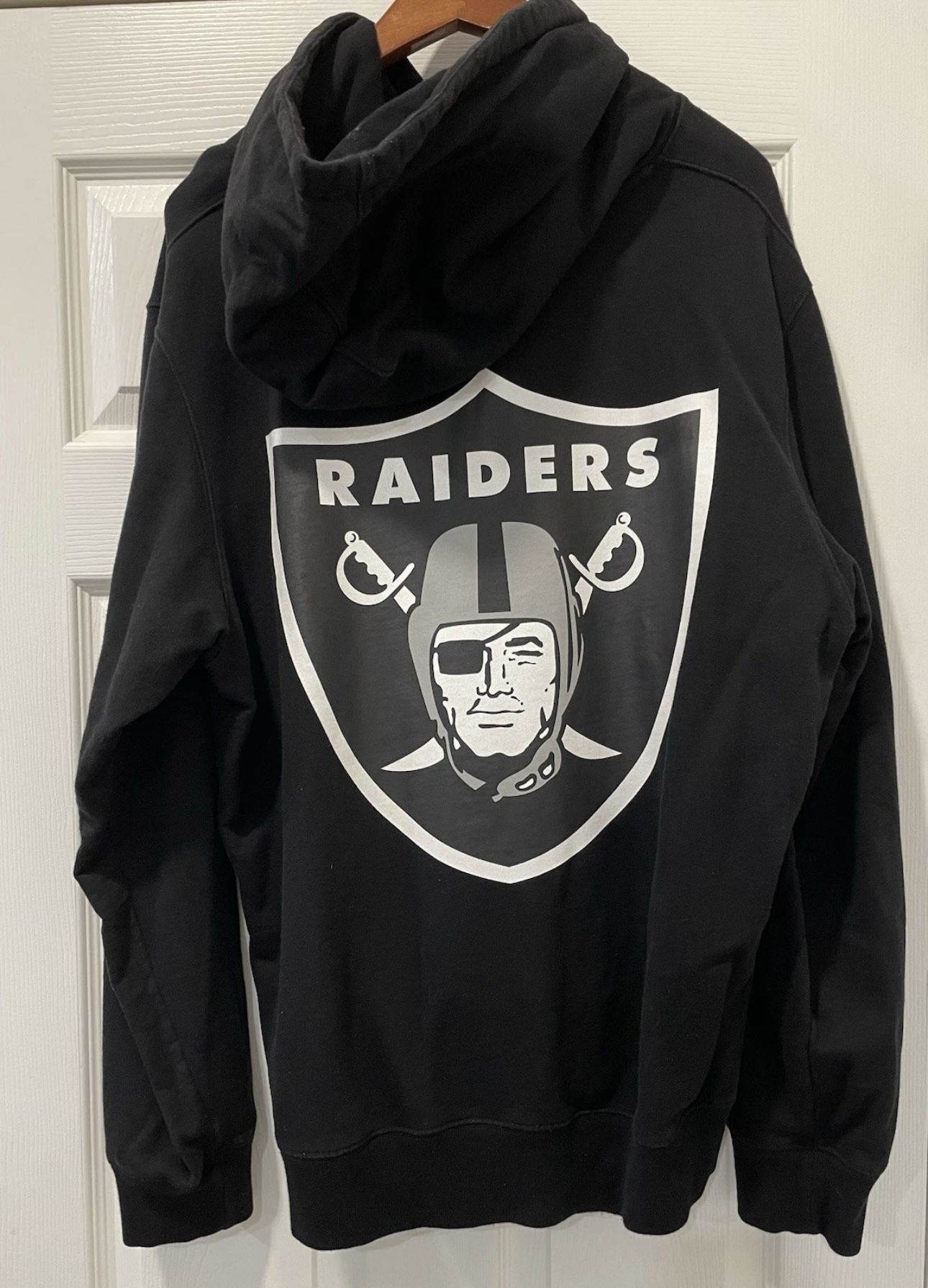 Supreme NFL x Raiders x 47’ Hoodie Hooded Sweatshirt Black Size XL RARE