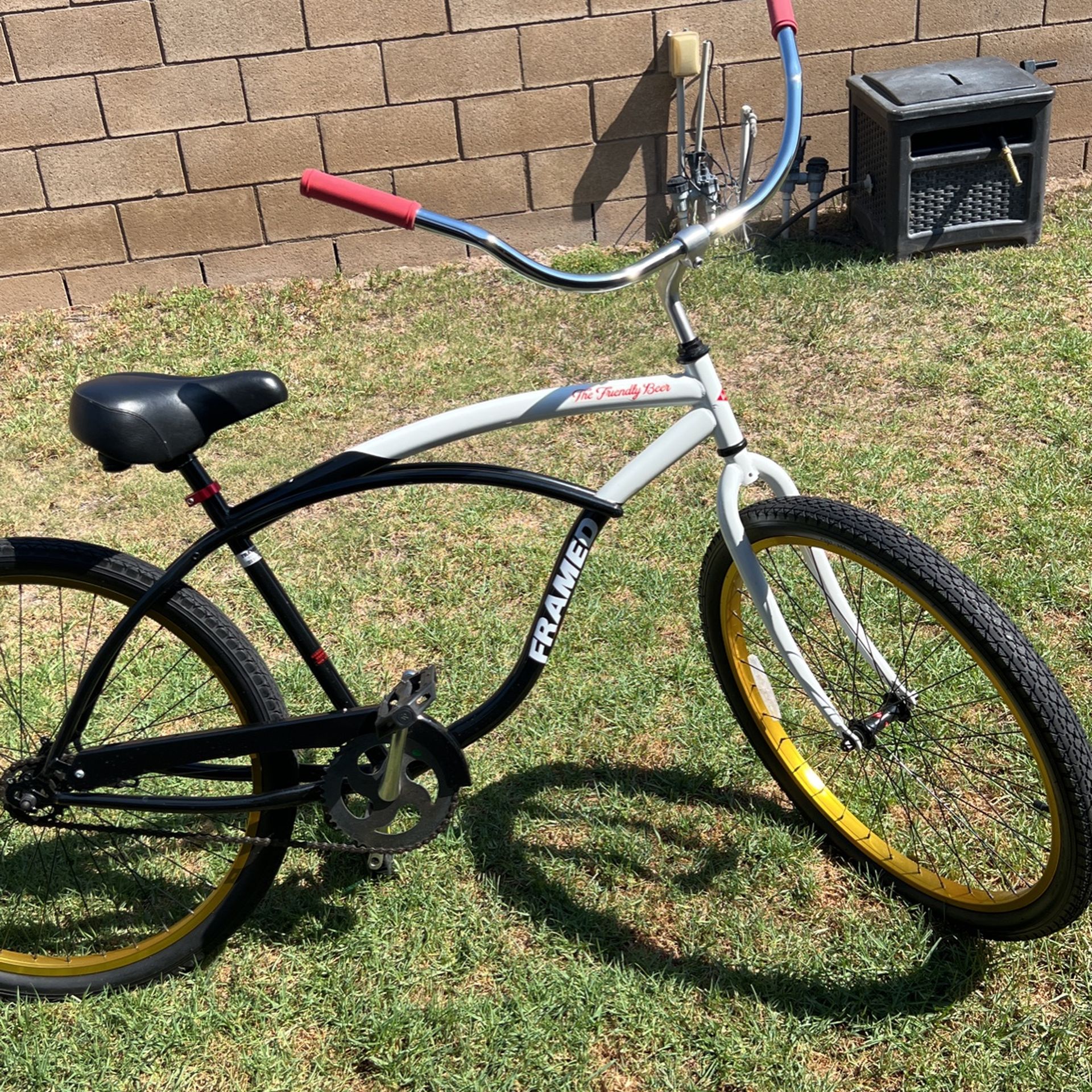 FRAMED The friendly beer beach cruiser Grain Belt This bike is from Germany Mint condition $150