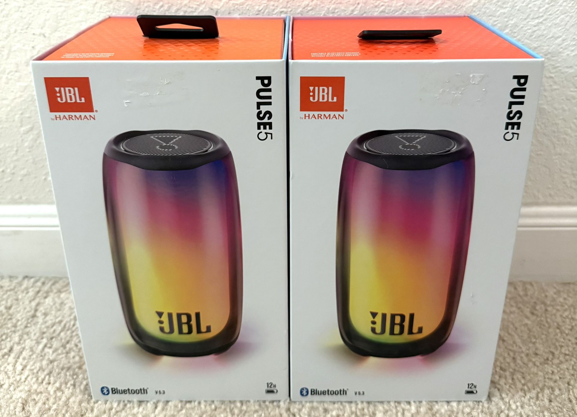 JBL Pulse 5 Bluetooth Speaker w Light Show Seal New