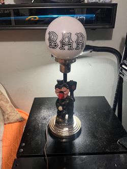 Drunk hobo bar lamp 18” tall