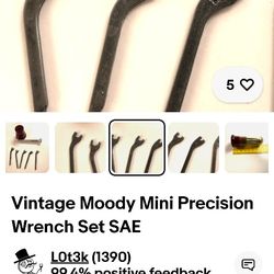 Moody Vintage Mini Precision Wrench Set Sae