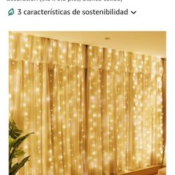 led curtain lights 300 Luces