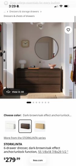 Storklinta dresser