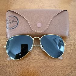 Ray-ban auntentic gold frame