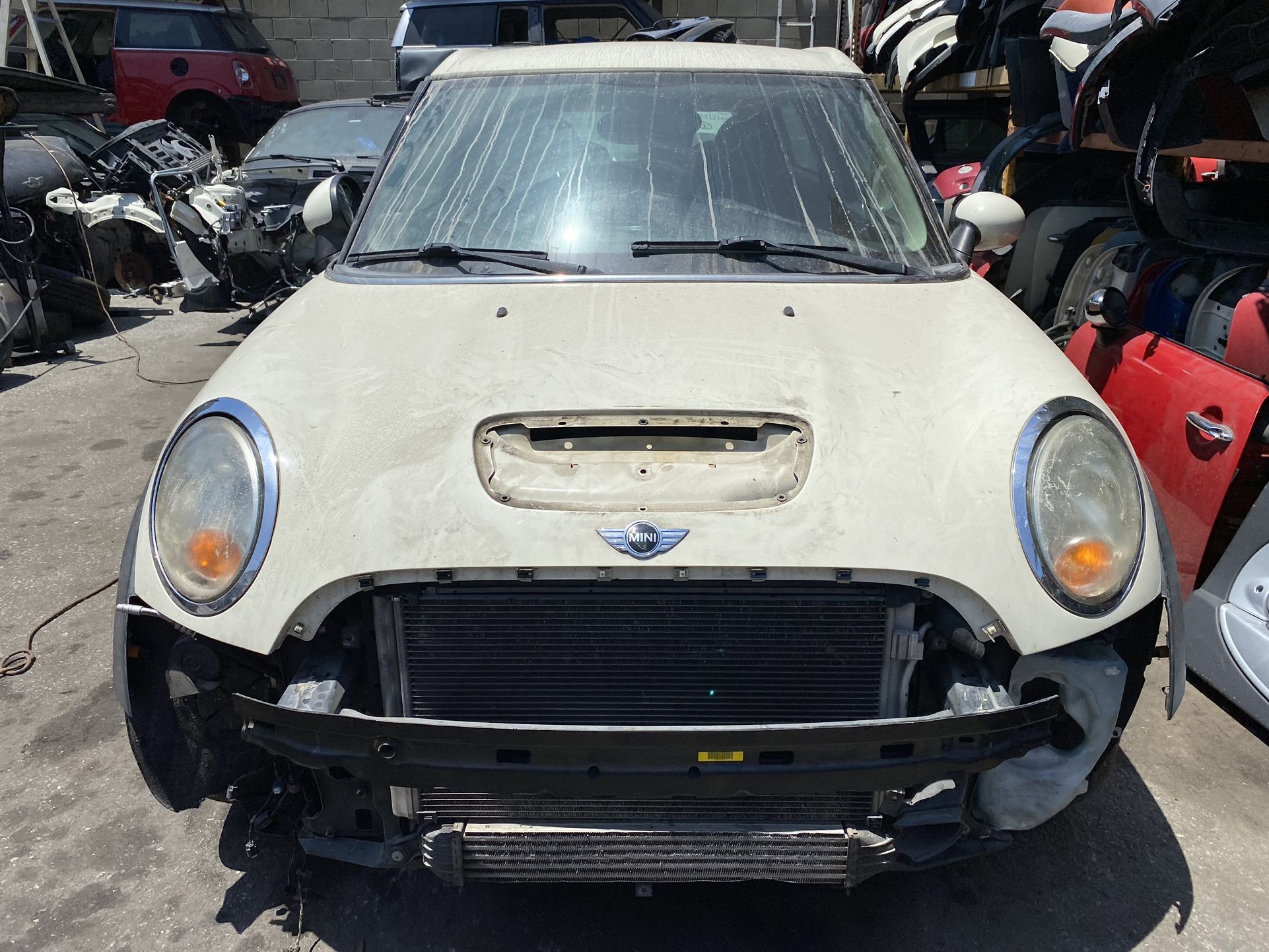 Mini Cooper Hood R56 R55 R57 Pepper White Clean